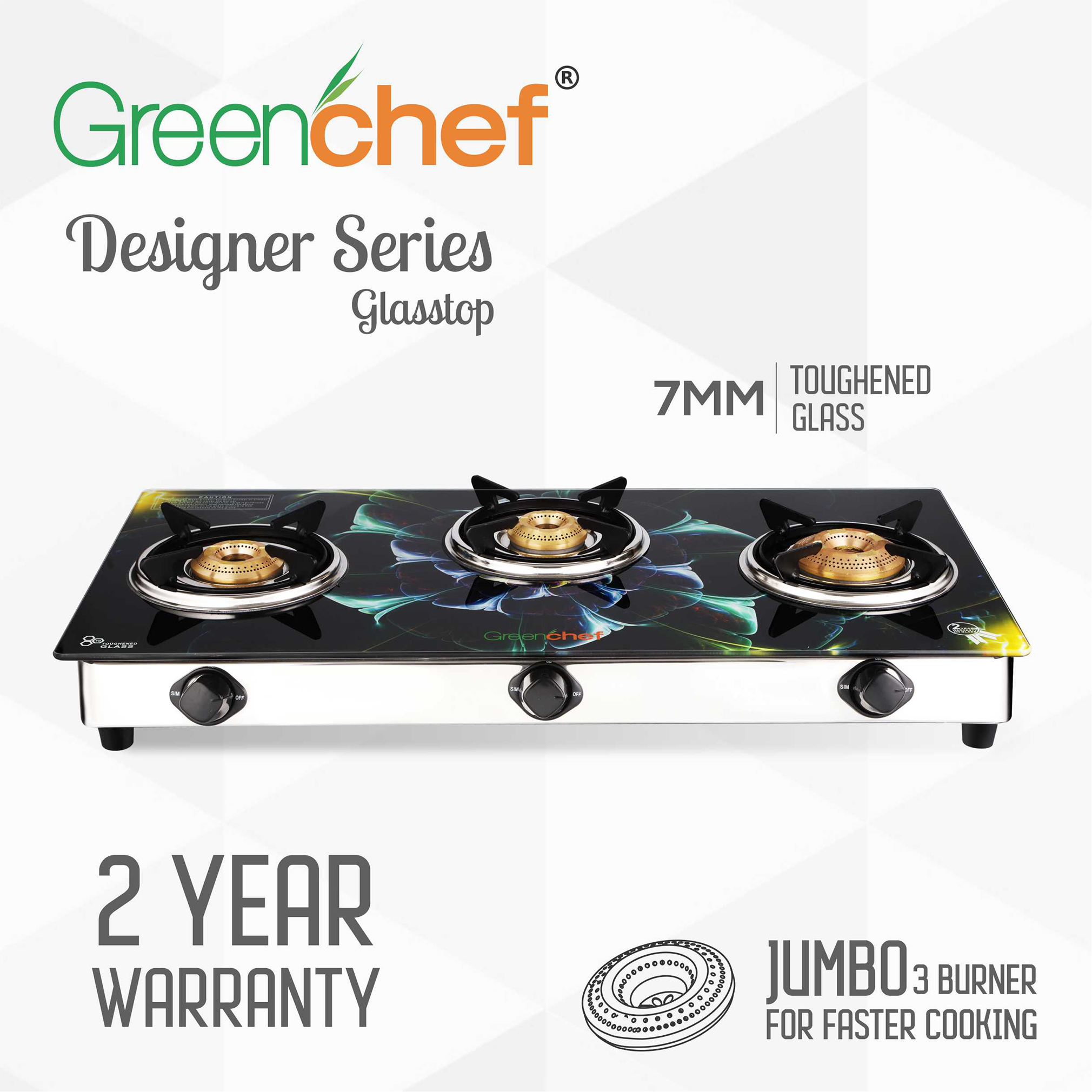 Green chef gas hotsell stove 3 burner price