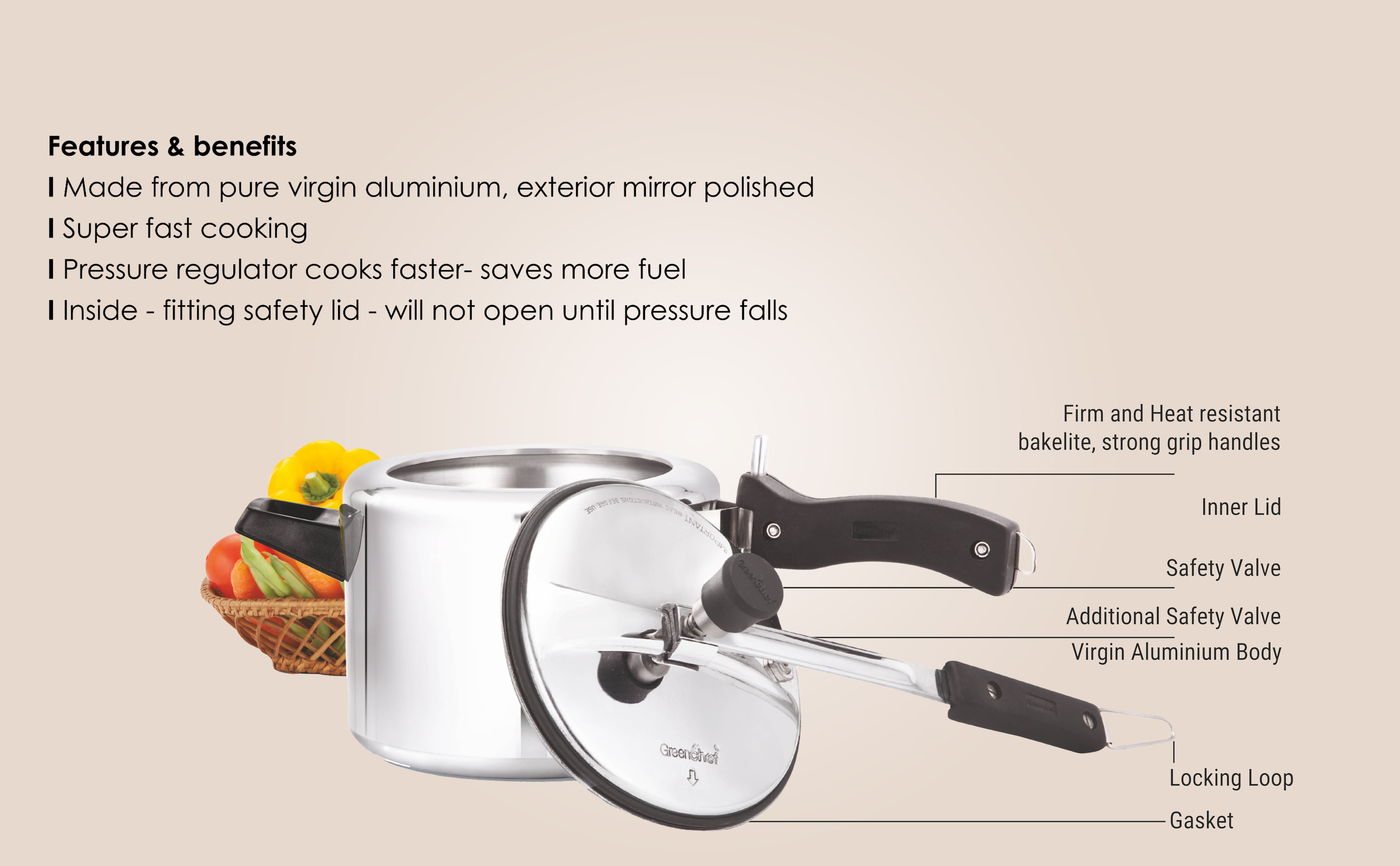 Inner Lid Pressure Cooker